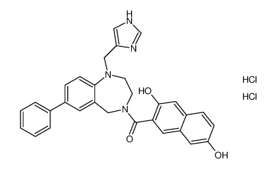 (1-((1H-imidazol-4-yl)methyl)-7-phenyl-1,2,3,5-tetrahydro-4H-benzo[e][1,4]diazepin-4-yl)(3,7-dihydroxynaphthalen-2-yl)methanone dihydrochloride CAS:195979-60-3 manufacturer & supplier