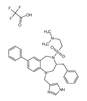 (R)-4-[[2-(Dimethylamino)ethyl]sulfonyl]-2,3,4,5-tetrahydro-1-(1H-imidazol-4-ylmethyl)-7-phenyl-3-(phenylmethyl)-1H-1,4-benzodiazepine, trifluoroacetate CAS:195980-50-8 manufacturer & supplier