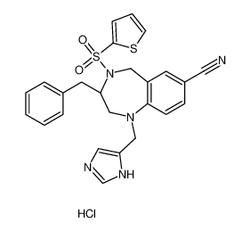 (3R)-3-benzyl-1-(1H-imidazol-5-ylmethyl)-4-thiophen-2-ylsulfonyl-3,5-dihydro-2H-1,4-benzodiazepine-7-carbonitrile,hydrochloride CAS:195981-08-9 manufacturer & supplier