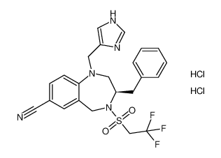 (R)-1-((1H-imidazol-4-yl)methyl)-3-benzyl-4-((2,2,2-trifluoroethyl)sulfonyl)-2,3,4,5-tetrahydro-1H-benzo[e][1,4]diazepine-7-carbonitrile dihydrochloride CAS:195981-67-0 manufacturer & supplier