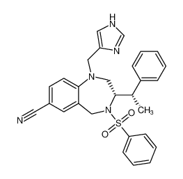 (S)-1-((1H-imidazol-4-yl)methyl)-3-((S)-1-phenylethyl)-4-(phenylsulfonyl)-2,3,4,5-tetrahydro-1H-benzo[e][1,4]diazepine-7-carbonitrile CAS:195983-36-9 manufacturer & supplier