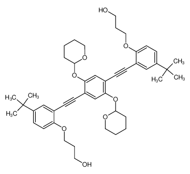 3-(4-(tert-butyl)-2-{2-[4-[5-(tert-butyl)-2-(3-hydroxypropoxy)phenyl]-1-ethynyl-2,5-di(tetrahydro-2H-2-pyranyloxy)phenyl]-1-ethynyl}phenoxy)-1-propanol CAS:195990-21-7 manufacturer & supplier