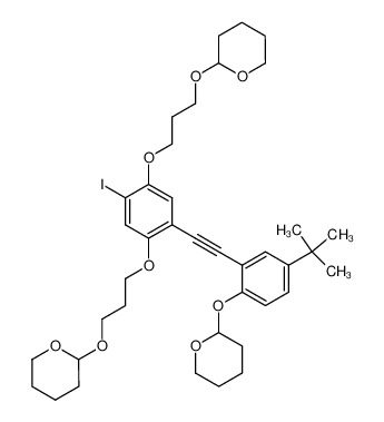 1-[5-(tert-butyl)-2-(tetrahydro-2H-2-pyranyloxy)phenyl]-2-{4-iodo-2,5-di[3-(tetrahydro-2H-2-pyranyloxy)propoxy]phenyl}acetylene CAS:195990-31-9 manufacturer & supplier