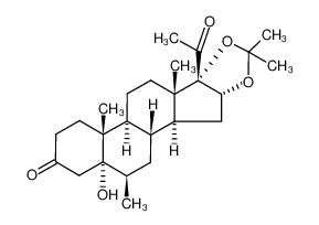 5α-Hydroxy-16α,17α-isopropylidendioxy-6β-methyl-5α-pregnan-3,20-dion CAS:19601-04-8 manufacturer & supplier