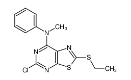 (5-chloro-2-ethylsulfanyl-thiazolo[5,4-d]pyrimidin-7-yl)-methyl-phenyl-amine CAS:19601-93-5 manufacturer & supplier