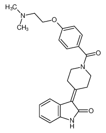 Piperidine,4-(1,2-dihydro-2-oxo-3H-indol-3-ylidene)-1-[4-[2-(dimethylamino)ethoxy]benzoyl]- CAS:196083-64-4 manufacturer & supplier