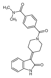 N,N-dimethyl-4-(4-(2-oxoindolin-3-ylidene)piperidine-1-carbonyl)benzamide CAS:196083-90-6 manufacturer & supplier