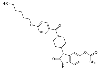 3-(1-(4-(hexyloxy)benzoyl)piperidin-4-yl)-2-oxoindolin-5-yl acetate CAS:196084-99-8 manufacturer & supplier