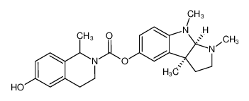 (3aS,8aR)-1,3a,8-trimethyl-1,2,3,3a,8,8a-hexahydropyrrolo[2,3-b]indol-5-yl 6-hydroxy-1-methyl-3,4-dihydroisoquinoline-2(1H)-carboxylate CAS:196086-55-2 manufacturer & supplier