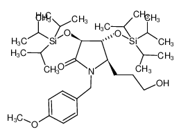 (3S,4R,5R)-5-(3-Hydroxy-propyl)-1-(4-methoxy-benzyl)-3,4-bis-triisopropylsilanyloxy-pyrrolidin-2-one CAS:196094-13-0 manufacturer & supplier