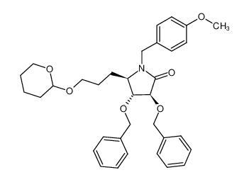 (3S,4R,5R)-3,4-Bis-benzyloxy-1-(4-methoxy-benzyl)-5-[3-(tetrahydro-pyran-2-yloxy)-propyl]-pyrrolidin-2-one CAS:196094-15-2 manufacturer & supplier