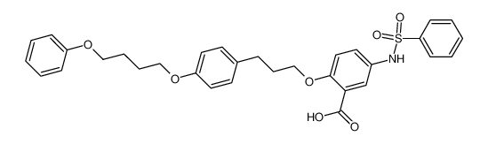 2-(3-[4-{4-phenoxybutoxy}phenyl]propoxy)-5-(phenylsulfonylamino)benzoic acid CAS:196103-31-8 manufacturer & supplier