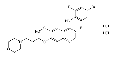 N-(4-bromo-2,6-difluorophenyl)-6-methoxy-7-(3-morpholinopropoxy)quinazolin-4-amine dihydrochloride CAS:196194-20-4 manufacturer & supplier