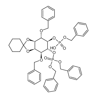 benzyl ((3aR,4S,5R,6R,7S,7aS)-4,7-bis(benzyloxy)-5-((bis(benzyloxy)phosphoryl)oxy)hexahydrospiro[benzo[d][1,3]dioxole-2,1'-cyclohexan]-6-yl) hydrogen phosphate CAS:196197-35-0 manufacturer & supplier