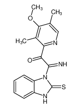 2-imino-1-(4-methoxy-3,5-dimethylpyridin-2-yl)-2-(2-thioxo-2,3-dihydro-1H-benzo[d]imidazol-1-yl)ethan-1-one CAS:196197-54-3 manufacturer & supplier