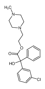 (3-chloro-phenyl)-hydroxy-phenyl-acetic acid 2-(4-methyl-piperazin-1-yl)-ethyl ester CAS:1962-55-6 manufacturer & supplier