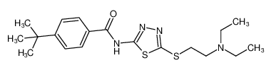 4-(tert-butyl)-N-(5-((2-(diethylamino)ethyl)thio)-1,3,4-thiadiazol-2-yl)benzamide CAS:196201-14-6 manufacturer & supplier