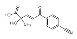 (E)-5-(4-Cyano-phenyl)-2,2-dimethyl-5-oxo-pent-3-enoic acid CAS:196202-78-5 manufacturer & supplier