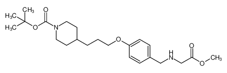 tert-butyl 4-(3-(4-(((2-methoxy-2-oxoethyl)amino)methyl)phenoxy)propyl)piperidine-1-carboxylate CAS:196202-91-2 manufacturer & supplier