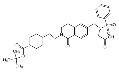 N-(N-[(N-Boc-Piperidin-4-yl)ethyl]-3,4-dihydroisoquinolin-1-one-6-yl-methyl)-N'-phenylsulfonyl glycine CAS:196202-99-0 manufacturer & supplier