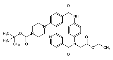 tert-butyl 4-(4-((4-(N-(2-ethoxy-2-oxoethyl)isonicotinamido)phenyl)carbamoyl)phenyl)piperazine-1-carboxylate CAS:196203-58-4 manufacturer & supplier