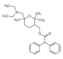 Diphenylacetat v. 2,6,6-Trimethyl-2-diethylaminomethyl-5-hydroxymethyl-tetrahydropyran CAS:19623-63-3 manufacturer & supplier