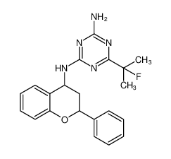 6-(2-fluoropropan-2-yl)-N2-(2-phenylchroman-4-yl)-1,3,5-triazine-2,4-diamine CAS:196299-32-8 manufacturer & supplier