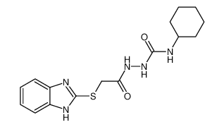 2-(2-((1H-benzo[d]imidazol-2-yl)thio)acetyl)-N-cyclohexylhydrazine-1-carboxamide CAS:196391-61-4 manufacturer & supplier