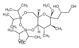 (S)-3-((2R,3S,4S,4aR,10aS)-6,6,8,8-Tetraisopropyl-2-methoxy-3,4-dimethyl-hexahydro-1,5,7,9-tetraoxa-6,8-disila-benzocycloocten-2-yl)-propane-1,2-diol CAS:196393-20-1 manufacturer & supplier