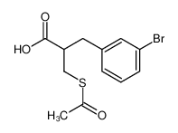 2-(acetylsulfanylmethyl)-3-(3-bromophenyl)propionic acid CAS:196394-76-0 manufacturer & supplier