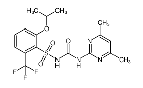 N-((4,6-dimethylpyrimidin-2-yl)carbamoyl)-2-isopropoxy-6-(trifluoromethyl)benzenesulfonamide CAS:196395-67-2 manufacturer & supplier