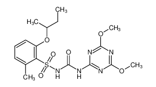 2-(sec-butoxy)-N-((4,6-dimethoxy-1,3,5-triazin-2-yl)carbamoyl)-6-methylbenzenesulfonamide CAS:196396-26-6 manufacturer & supplier