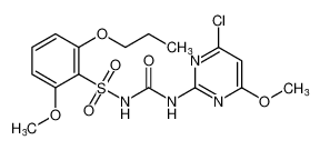 N-((4-chloro-6-methoxypyrimidin-2-yl)carbamoyl)-2-methoxy-6-propoxybenzenesulfonamide CAS:196396-38-0 manufacturer & supplier