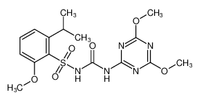 N-((4,6-dimethoxy-1,3,5-triazin-2-yl)carbamoyl)-2-isopropyl-6-methoxybenzenesulfonamide CAS:196396-55-1 manufacturer & supplier