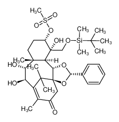 1,2-O-benzylidene-4,20-dihydro-4α,20-dihydroxy-5-O-mesyl-20-O-terbutyldimethylsilyl taxicine I CAS:196404-42-9 manufacturer & supplier