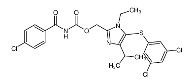 (5-((3,5-dichlorophenyl)thio)-1-ethyl-4-isopropyl-1H-imidazol-2-yl)methyl (4-chlorobenzoyl)carbamate CAS:196406-05-0 manufacturer & supplier