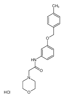 N-[3-(4-Methyl-benzyloxy)-phenyl]-2-morpholin-4-yl-acetamide; hydrochloride CAS:19644-86-1 manufacturer & supplier