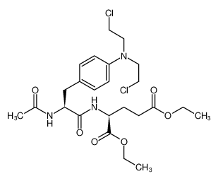 diethyl ((S)-2-acetamido-3-(4-(bis(2-chloroethyl)amino)phenyl)propanoyl)-L-glutamate CAS:196489-28-8 manufacturer & supplier