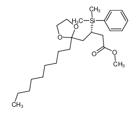 (S)-3-(Dimethyl-phenyl-silanyl)-4-(2-nonyl-[1,3]dioxolan-2-yl)-butyric acid methyl ester CAS:196491-84-6 manufacturer & supplier