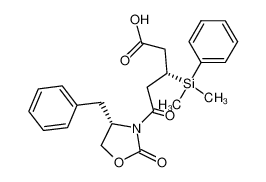 (R)-5-((S)-4-Benzyl-2-oxo-oxazolidin-3-yl)-3-(dimethyl-phenyl-silanyl)-5-oxo-pentanoic acid CAS:196491-90-4 manufacturer & supplier