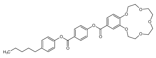 1,4,7,10,13-Benzopentaoxacyclopentadecin-15-carboxylic acid,2,3,5,6,8,9,11,12-octahydro-, 4-[(4-pentylphenoxy)carbonyl]phenyl ester CAS:196494-02-7 manufacturer & supplier