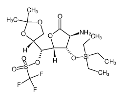 Trifluoro-methanesulfonic acid (R)-((2R,3S,4S)-4-amino-5-oxo-3-triethylsilanyloxy-tetrahydro-furan-2-yl)-((R)-2,2-dimethyl-[1,3]dioxolan-4-yl)-methyl ester CAS:196494-69-6 manufacturer & supplier