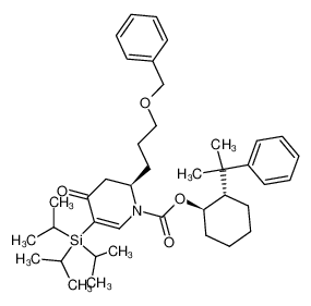 (R)-2-(3-Benzyloxy-propyl)-4-oxo-5-triisopropylsilanyl-3,4-dihydro-2H-pyridine-1-carboxylic acid (1R,2S)-2-(1-methyl-1-phenyl-ethyl)-cyclohexyl ester CAS:196494-83-4 manufacturer & supplier