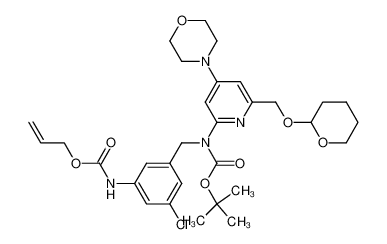 2-{N-tert-butoxycarbonyl-N-[3-chloro-5-(2-propenyloxycarbonylamino)benzyl]amino}-4-morpholino-6-(2-tetrahydropyranyl)oxymethylpyridine CAS:196499-78-2 manufacturer & supplier