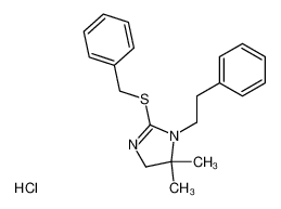 2-Benzylsulfanyl-5,5-dimethyl-1-phenethyl-4,5-dihydro-1H-imidazole; hydrochloride CAS:1965-45-3 manufacturer & supplier