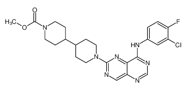 methyl 1'-(8-((3-chloro-4-fluorophenyl)amino)pyrimido[5,4-d]pyrimidin-2-yl)-[4,4'-bipiperidine]-1-carboxylate CAS:196511-78-1 manufacturer & supplier