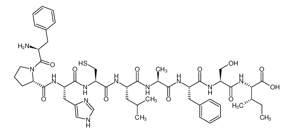 L-Isoleucine,L-phenylalanyl-L-prolyl-L-histidyl-L-cysteinyl-L-leucyl-L-alanyl-L-phenylalanyl-L-seryl- CAS:196514-85-9 manufacturer & supplier