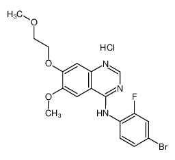 4-(4-bromo-2-fluoroanilino)6-methoxy-7-(2-methoxyethoxy)quinazoline hydrochloride CAS:196603-57-3 manufacturer & supplier