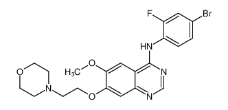 N-(4-bromo-2-fluorophenyl)-6-methoxy-7-(2-morpholinoethoxy)quinazolin-4-amine CAS:196603-77-7 manufacturer & supplier