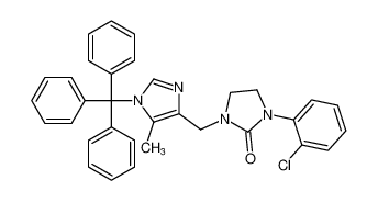 1-(2-chlorophenyl)-3-((5-methyl-1-trityl-1H-imidazol-4-yl)methyl)imidazolidin-2-one CAS:196611-59-3 manufacturer & supplier